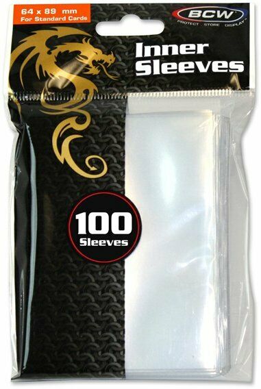 BCW Clear Inner Sleeves | D20 Games