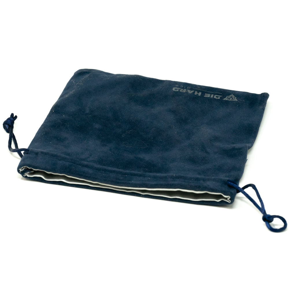 Velvet Dice Bag: Medium Navy Blue | D20 Games