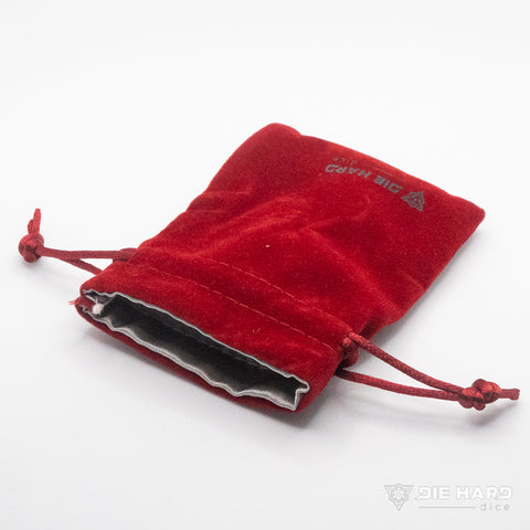 Velvet Dice Bag: Small Red