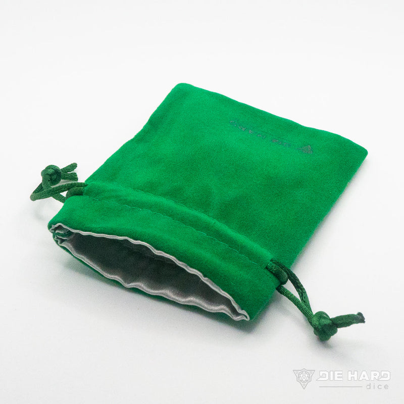 Velvet Dice Bag: Small Green