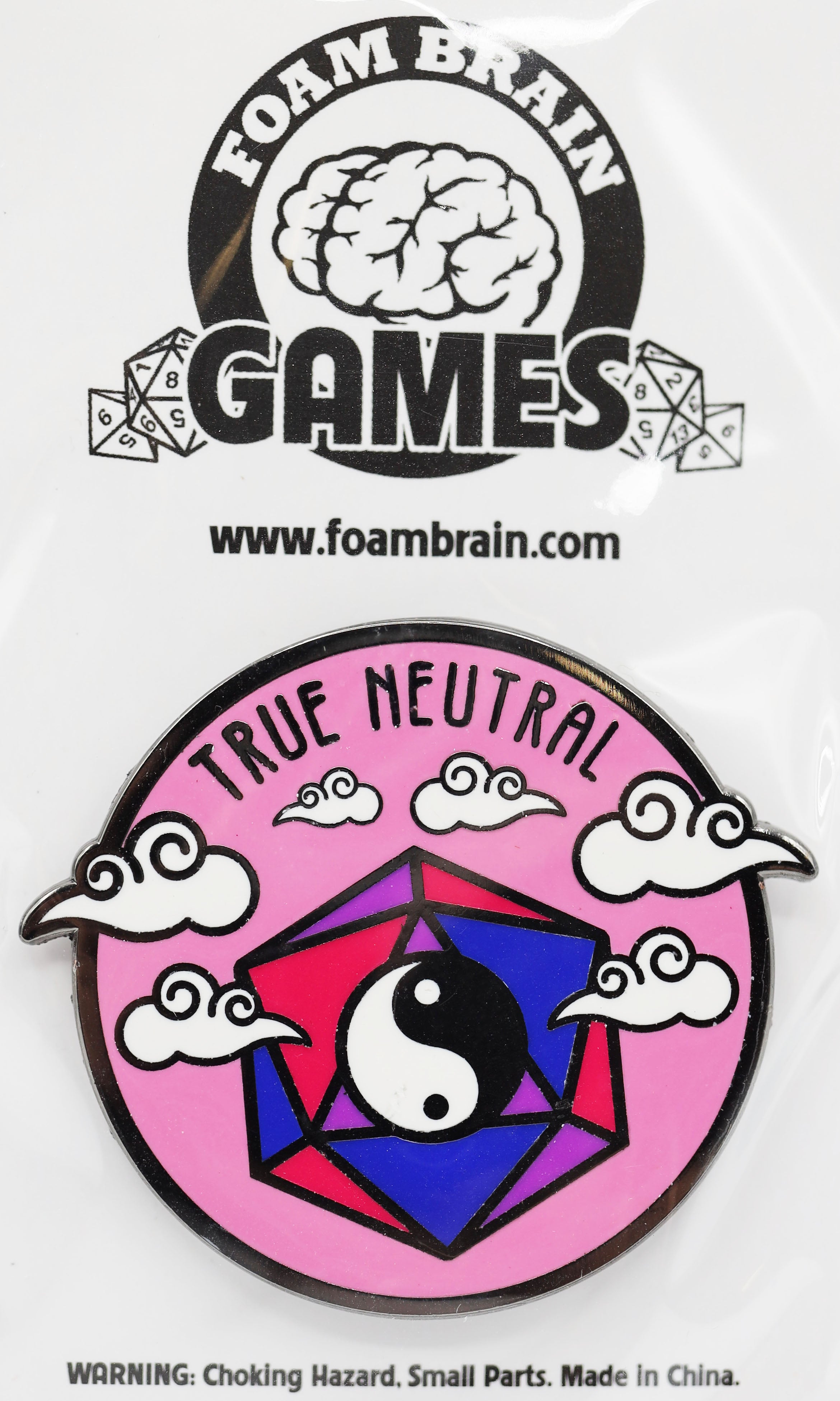 Pride Flag Alignment Pin: Bisexual Enamel Pin Foam Brain Games | D20 Games