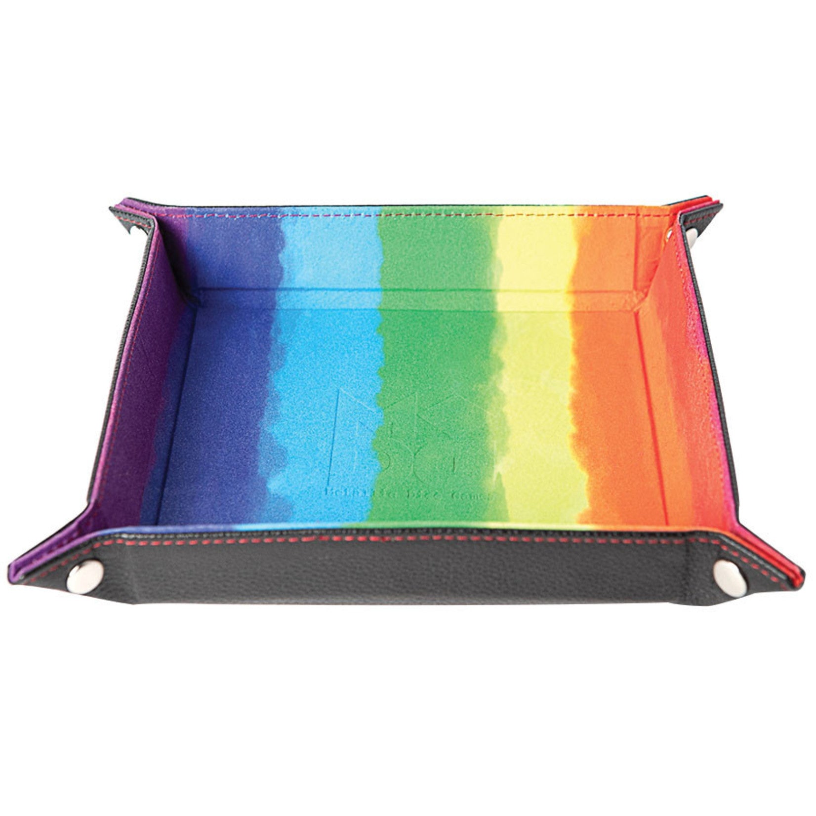 Watercolor Rainbow Dice Tray | D20 Games