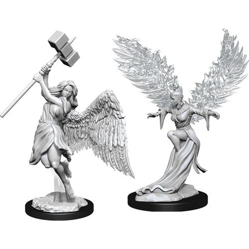 Pathfinder Battles Deep Cuts Unpainted Minis: Balisse & Astral Deva | D20 Games